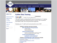 Tablet Screenshot of caliberdt.com